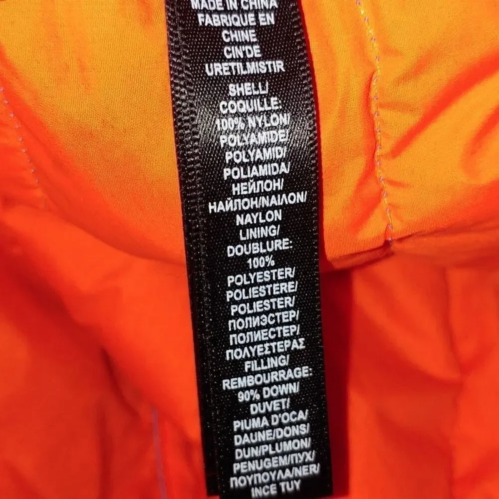 Ralph Lauren RLX 730 Boys Size M Blue/Orange LIGHTWEIGHT Puffer Jacket W/ Hood.